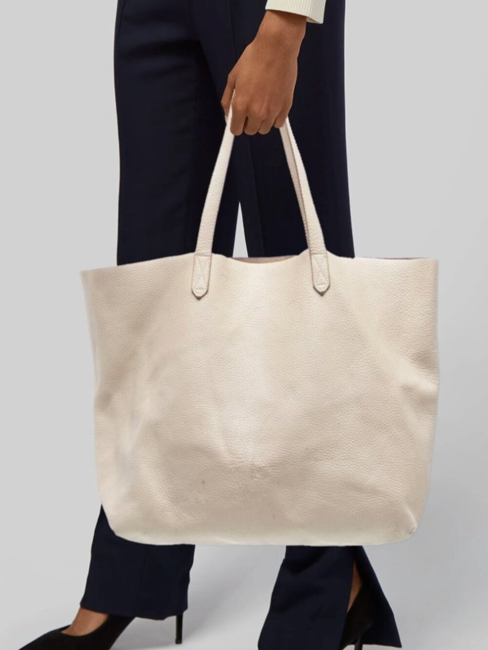 Cuyana Ivory Tote